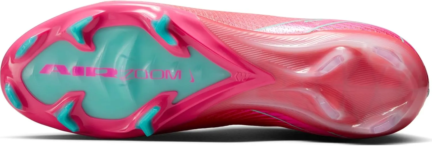 Nike Mercurial Superfly 10 Elite FG High-Top Soccer Cleats (FQ1454-800, Ember Glow/Aurora Green)