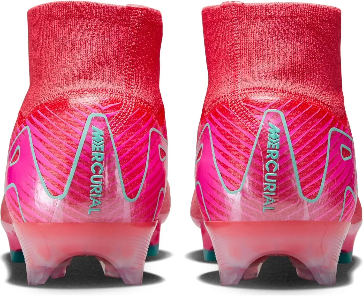 Nike Mercurial Superfly 10 Elite FG High-Top Soccer Cleats (FQ1454-800, Ember Glow/Aurora Green)