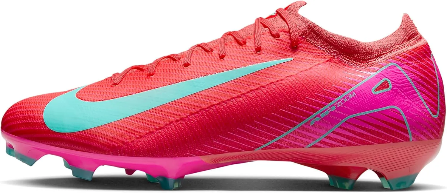 Nike Mercurial Vapor 16 Pro FG Low-Top Soccer Cleats (FQ8685-800, Ember Glow/Aurora Green)