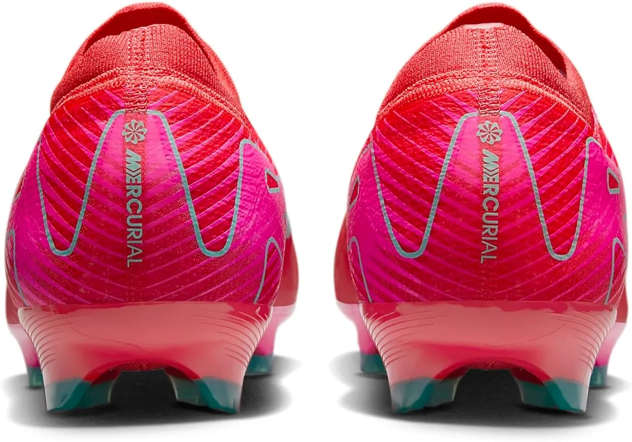 Nike Mercurial Vapor 16 Pro FG Low-Top Soccer Cleats (FQ8685-800, Ember Glow/Aurora Green)