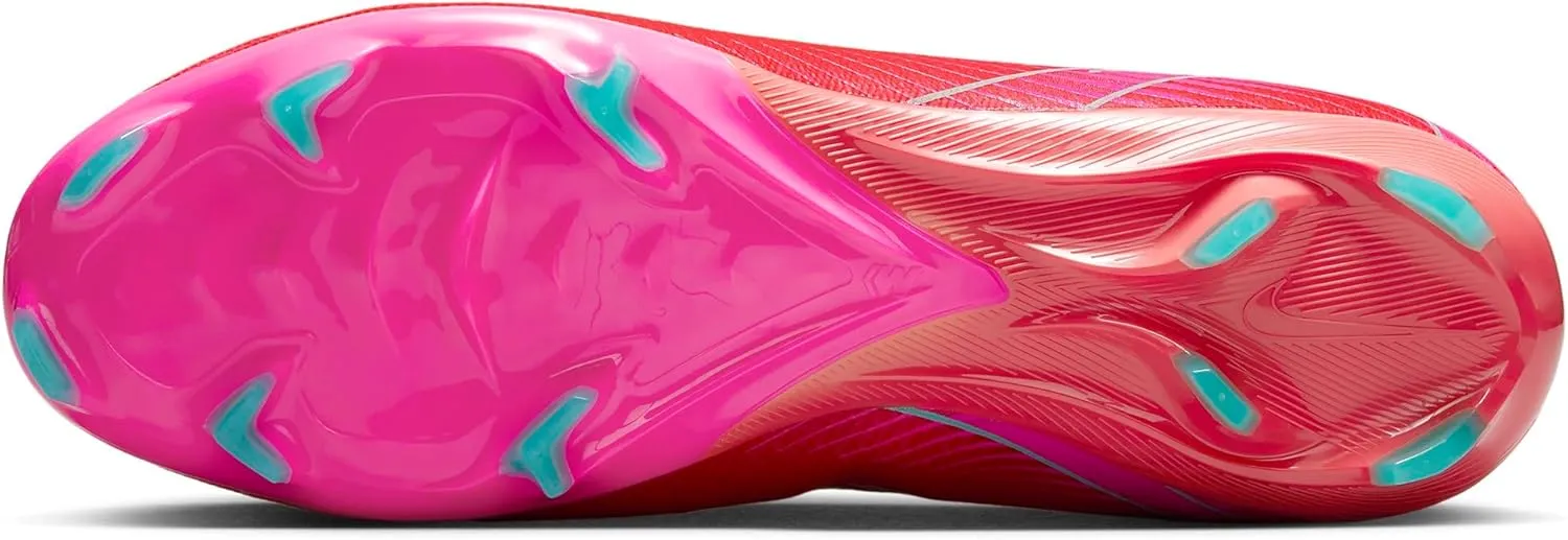 Nike Mercurial Vapor 16 Pro FG Low-Top Soccer Cleats (FQ8685-800, Ember Glow/Aurora Green)