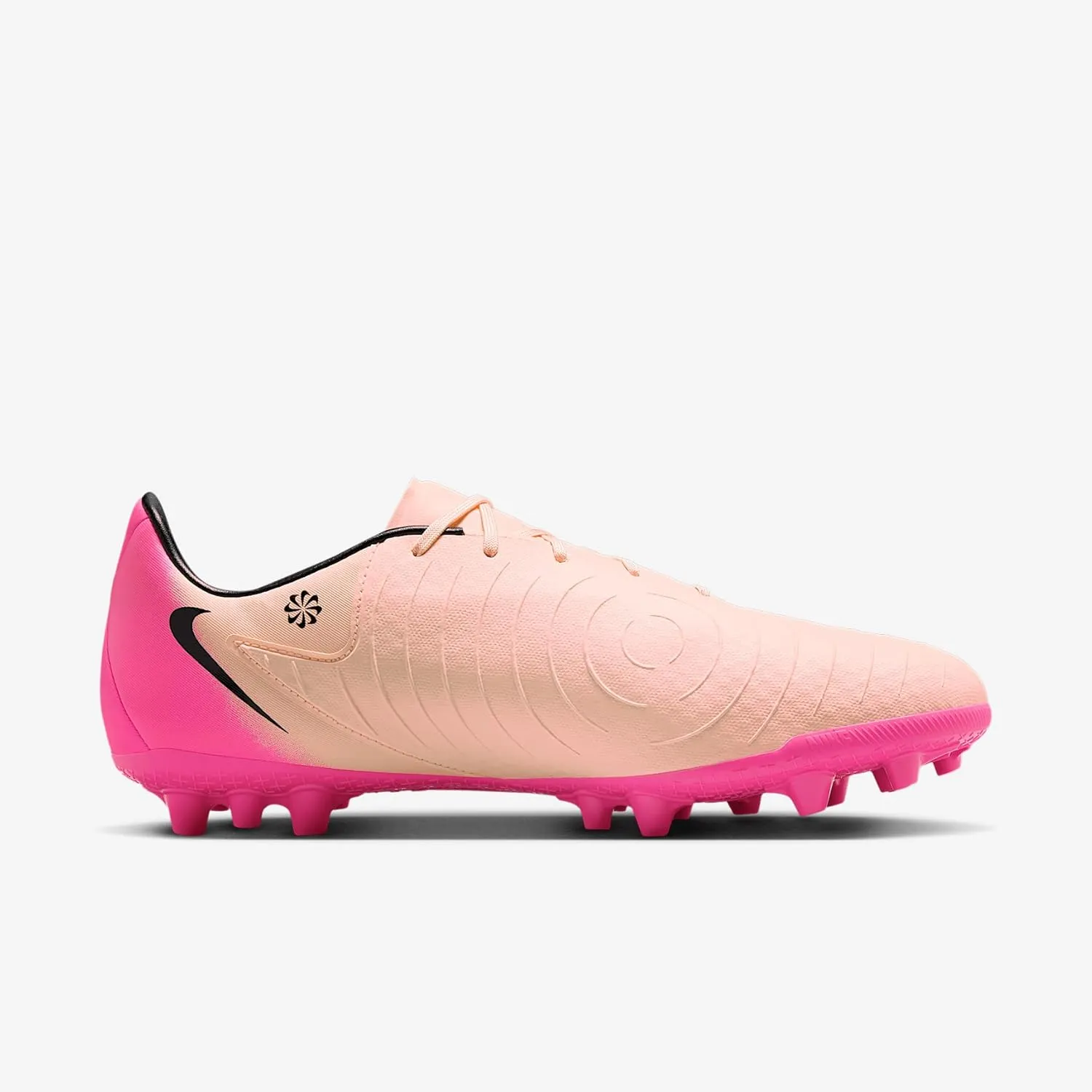 Nike Phantom GX 2 Academy AG Low-Top Soccer Cleats (FJ2552-800, Crimson Tint/Pink Blast/Black)