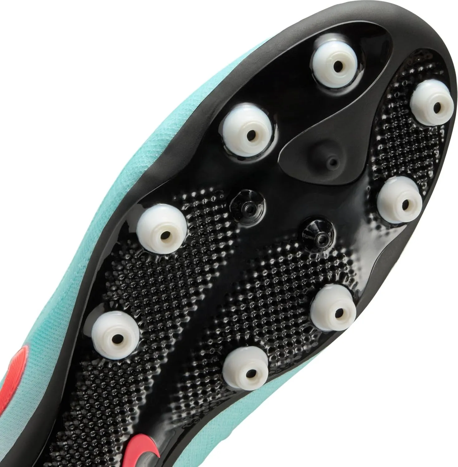 Nike Phantom GX 2 Pro AG Low-Top Soccer Cleats (FJ2582-300, Mint/Off Noir/Atomic Red)