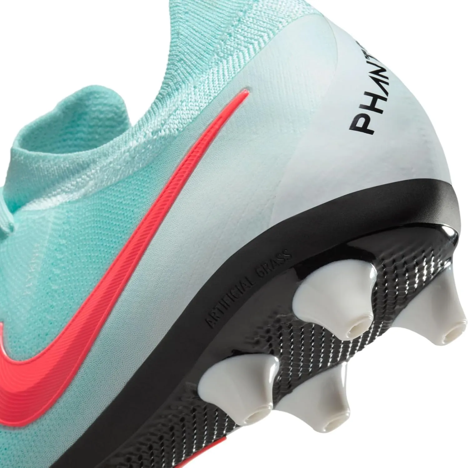 Nike Phantom GX 2 Pro AG Low-Top Soccer Cleats (FJ2582-300, Mint/Off Noir/Atomic Red)
