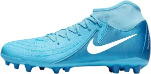 Nike Phantom Luna 2 Academy AG High-Top Soccer Cleats (FJ2585-400, Blue Fury/White) Size 11.5