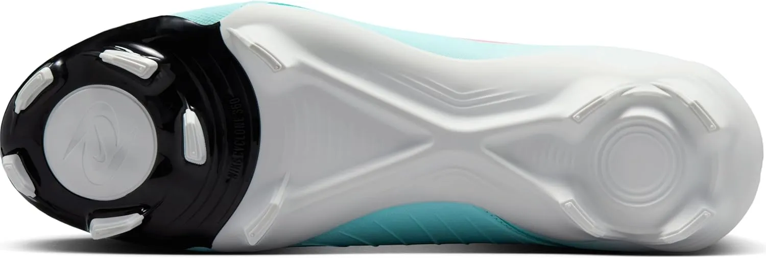Nike Phantom Luna 2 Academy MG High-Top Soccer Cleats (FD6725-300, Mint/Off Noir/Atomic Red)