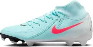 Nike Phantom Luna 2 Academy MG High-Top Soccer Cleats (FD6725-300, Mint/Off Noir/Atomic Red)