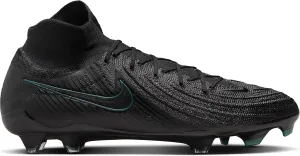 Nike Phantom Luna 2 Elite FG High-Top Soccer Cleats (FJ2572-002, Black/Deep Jungle/Black) Size 3