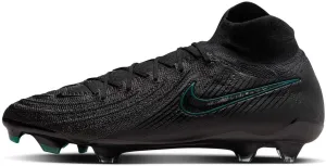 Nike Phantom Luna 2 Elite FG High-Top Soccer Cleats (FJ2572-002, Black/Deep Jungle/Black) Size 8