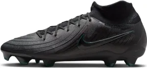 Nike Phantom Luna 2 Pro FG High-Top Soccer Cleats (FJ2575-002, Black/Deep Jungle/Black) Size 10