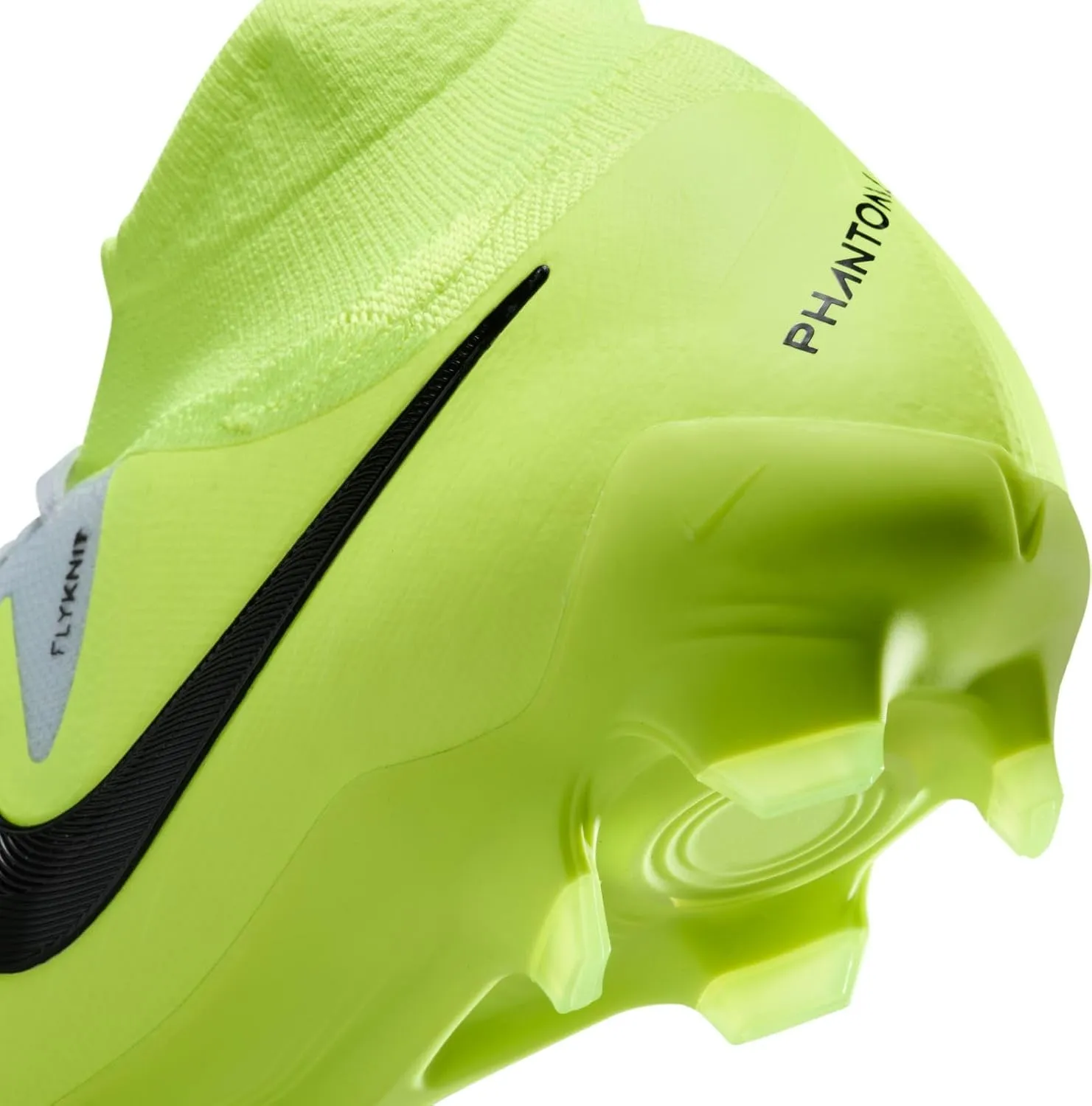 Nike Phantom Luna 2 Pro FG High-Top Soccer Cleats (FJ2575-003, Metallic Silver/Volt/Black)