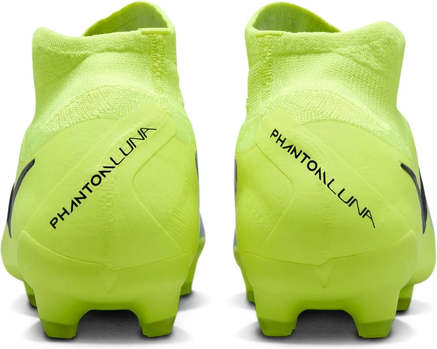 Nike Phantom Luna 2 Pro FG High-Top Soccer Cleats (FJ2575-003, Metallic Silver/Volt/Black)