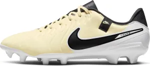 Nike Tiempo Legend 10 Academy Multi-Ground Low-Top Soccer Cleats (DV4337-700, Lemonade/Metallic Gold Coin/Black) Size 11