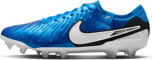 Nike Tiempo Legend 10 Elite Firm-Ground Low-Top Soccer Cleats (DV4328-400, Soar/White) Size 7