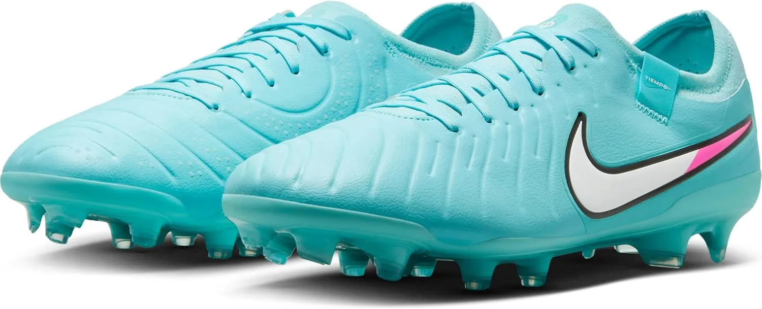 Nike Tiempo Legend 10 Pro Firm-Ground Low-Top Soccer Cleats (DV4333-401, Copa/White)