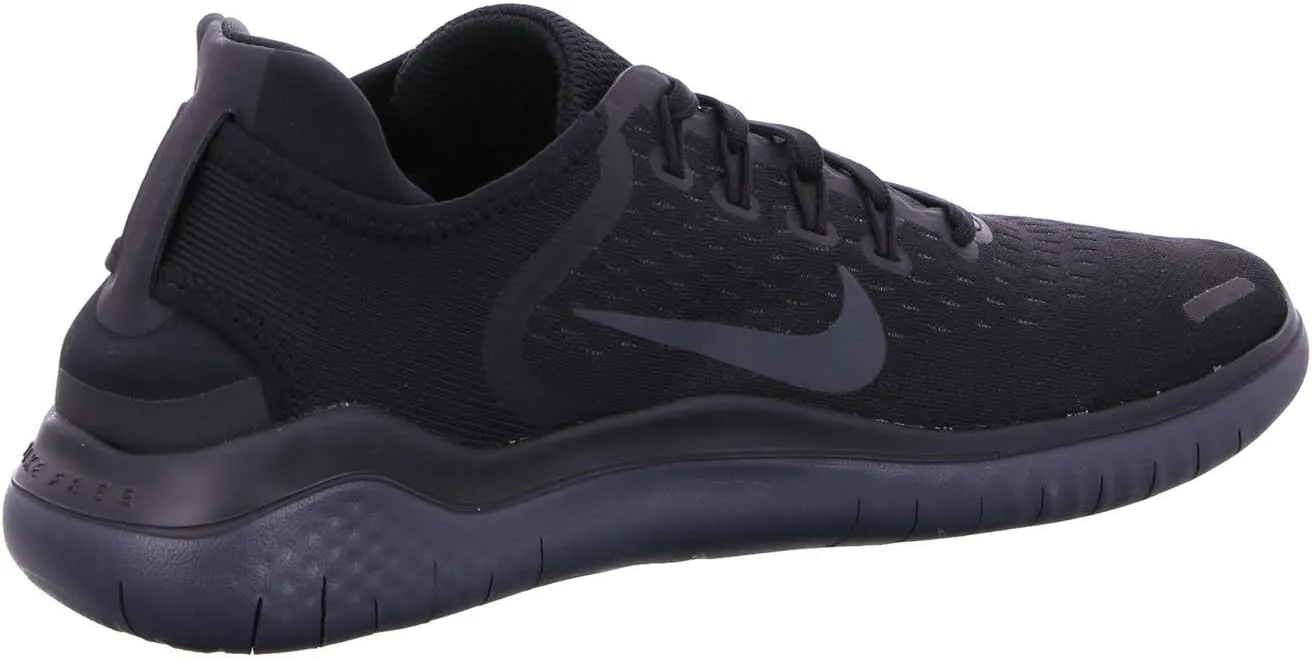 Nike Women's Free RN 2018 Black/White Running Shoe 7 US