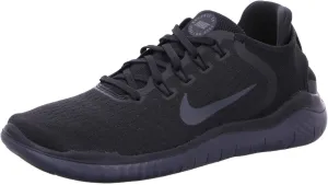 Nike Women's Free RN 2018 Black/White Running Shoe 7 US