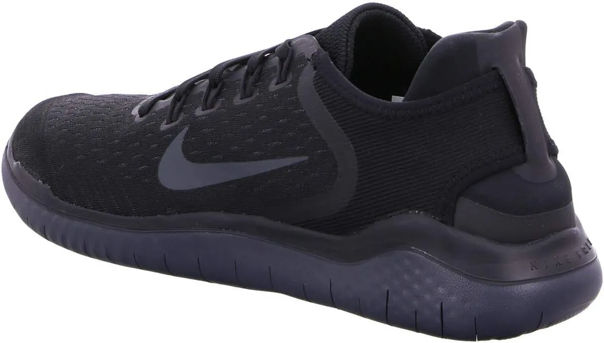 Nike Women's Free RN 2018 Black/White Running Shoe 7 US