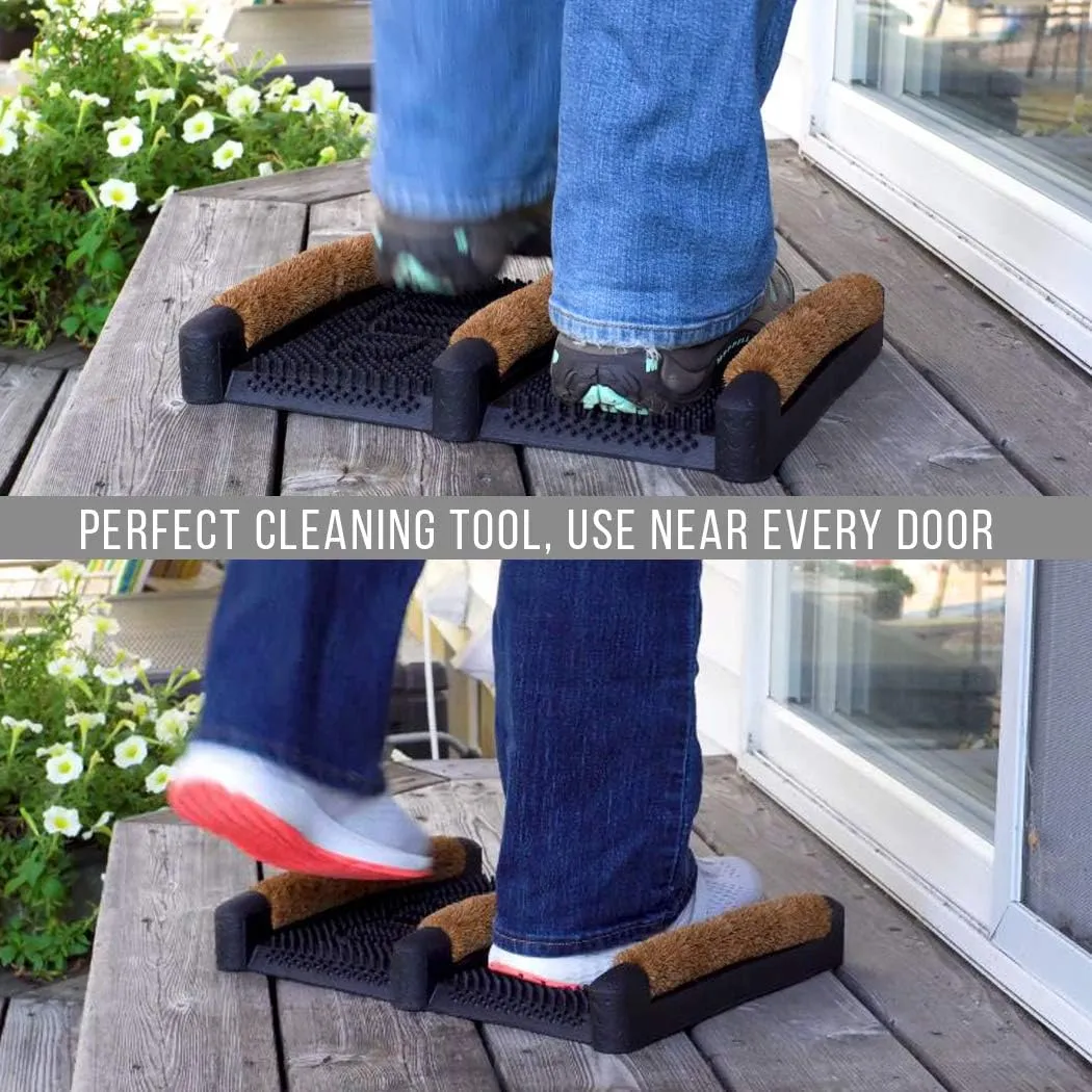 Ninamar Mud Scrubber Rubber Brush Mat - Scrub & Scrape Muddy Shoes