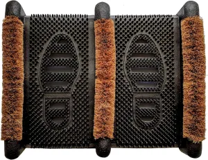 Ninamar Mud Scrubber Rubber Brush Mat - Scrub & Scrape Muddy Shoes