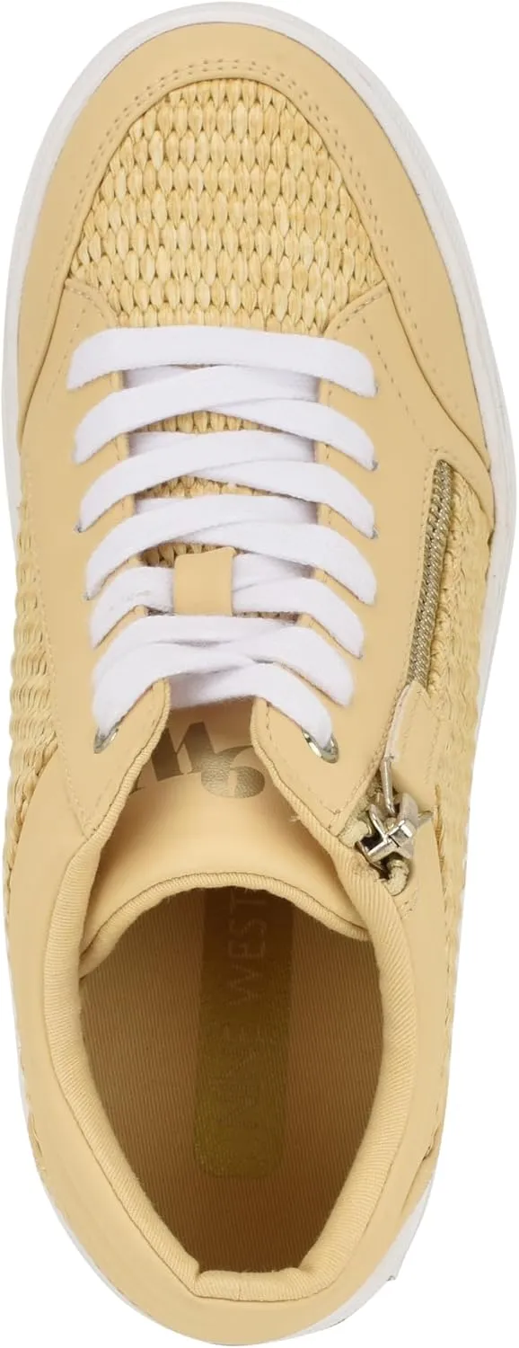 Nine West Women's Tons High Top Hidden Wedge Sneaker