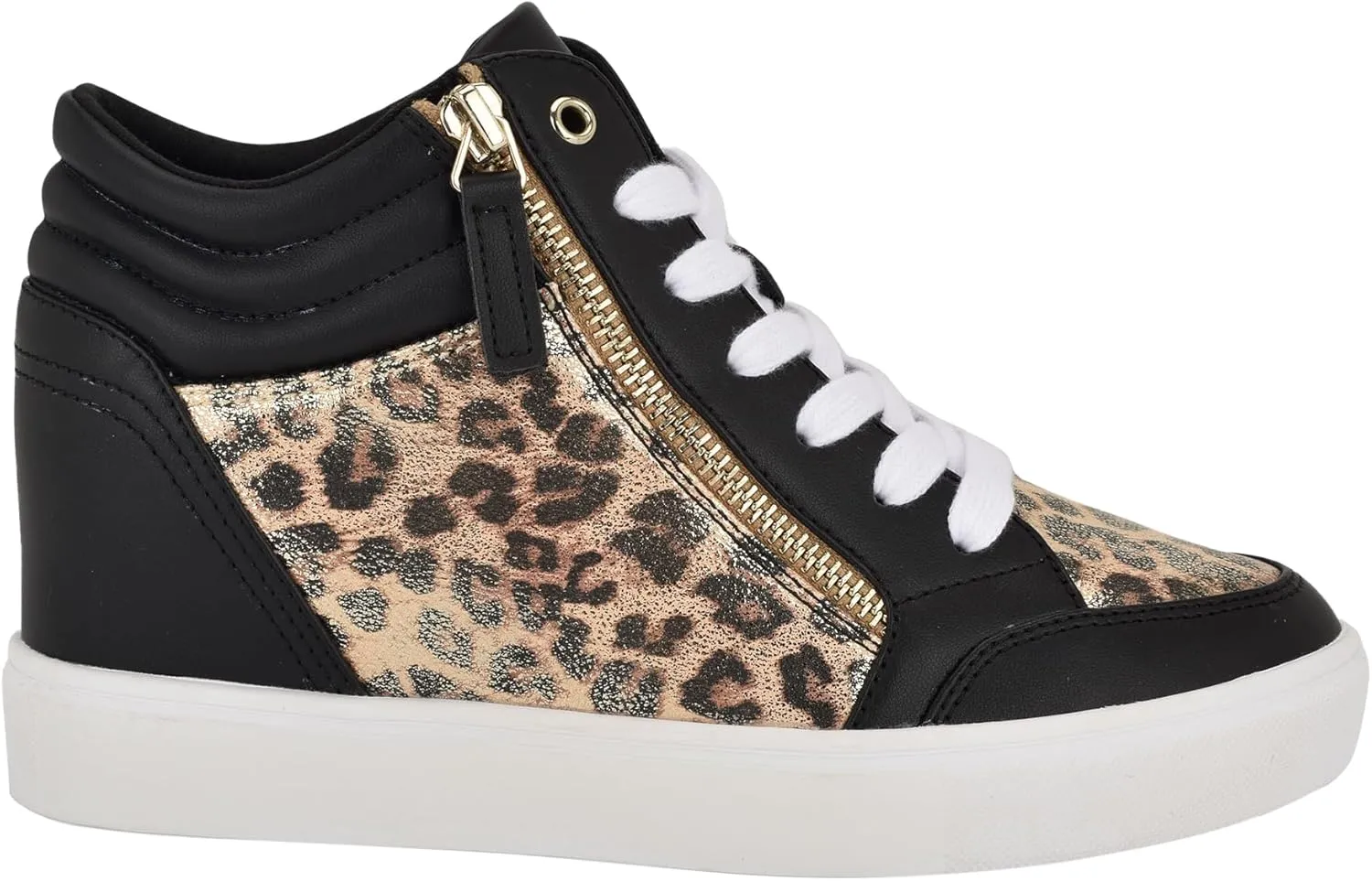 Nine West Women's Tons High Top Hidden Wedge Sneaker