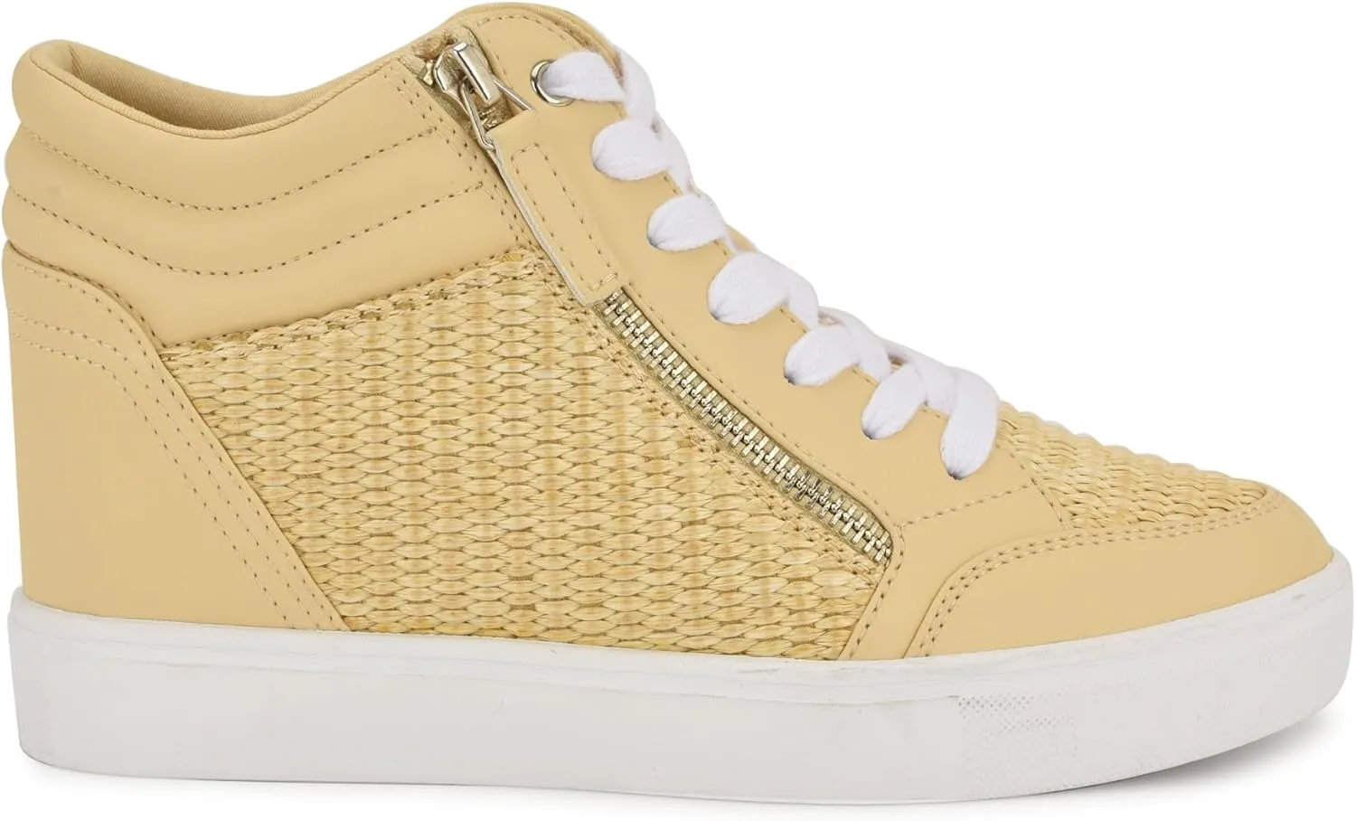 Nine West Women's Tons High Top Hidden Wedge Sneaker