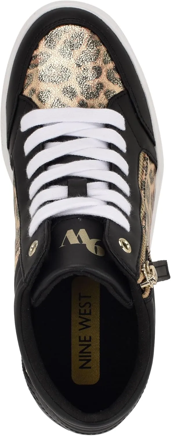 Nine West Women's Tons High Top Hidden Wedge Sneaker