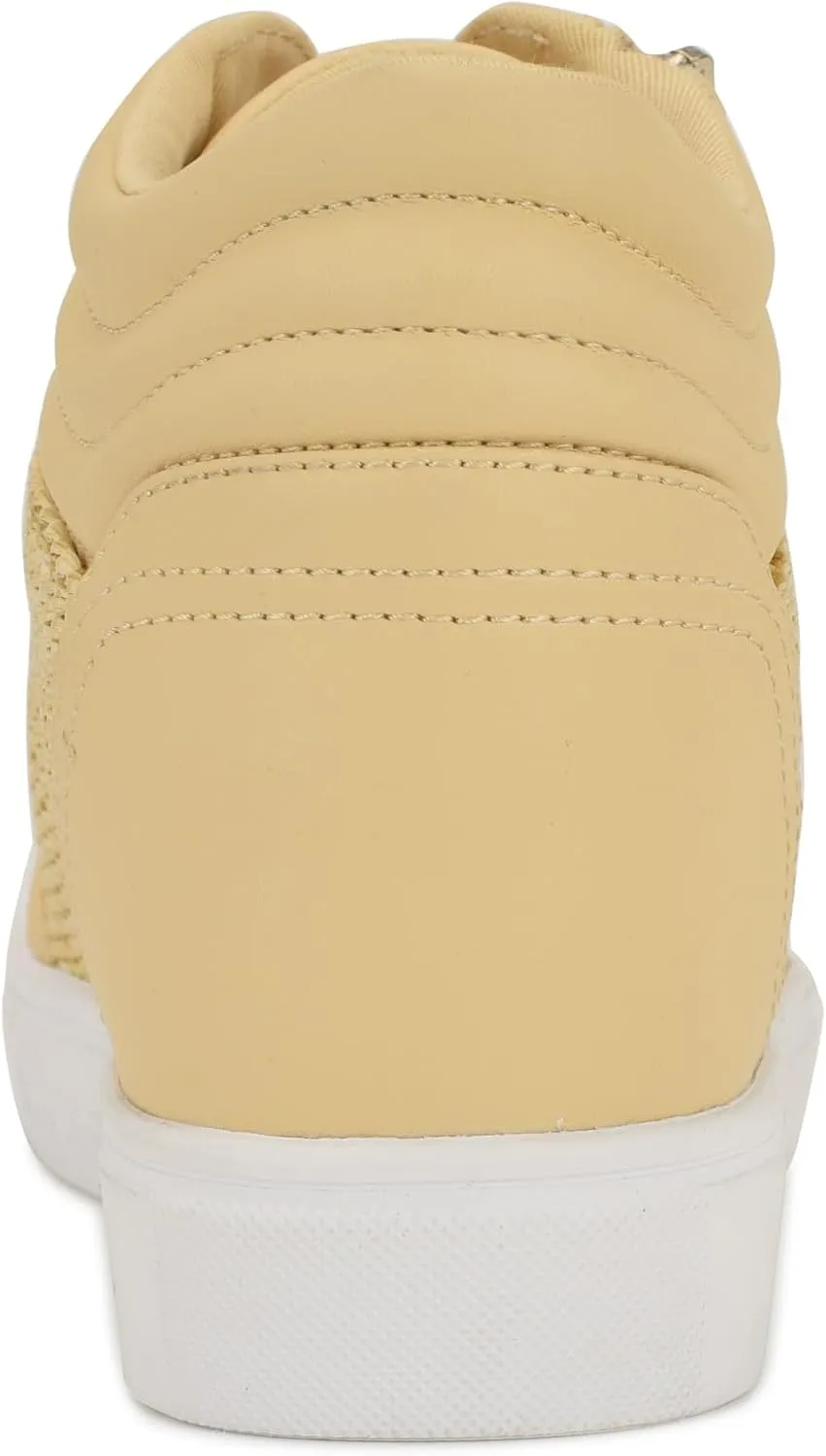 Nine West Women's Tons High Top Hidden Wedge Sneaker