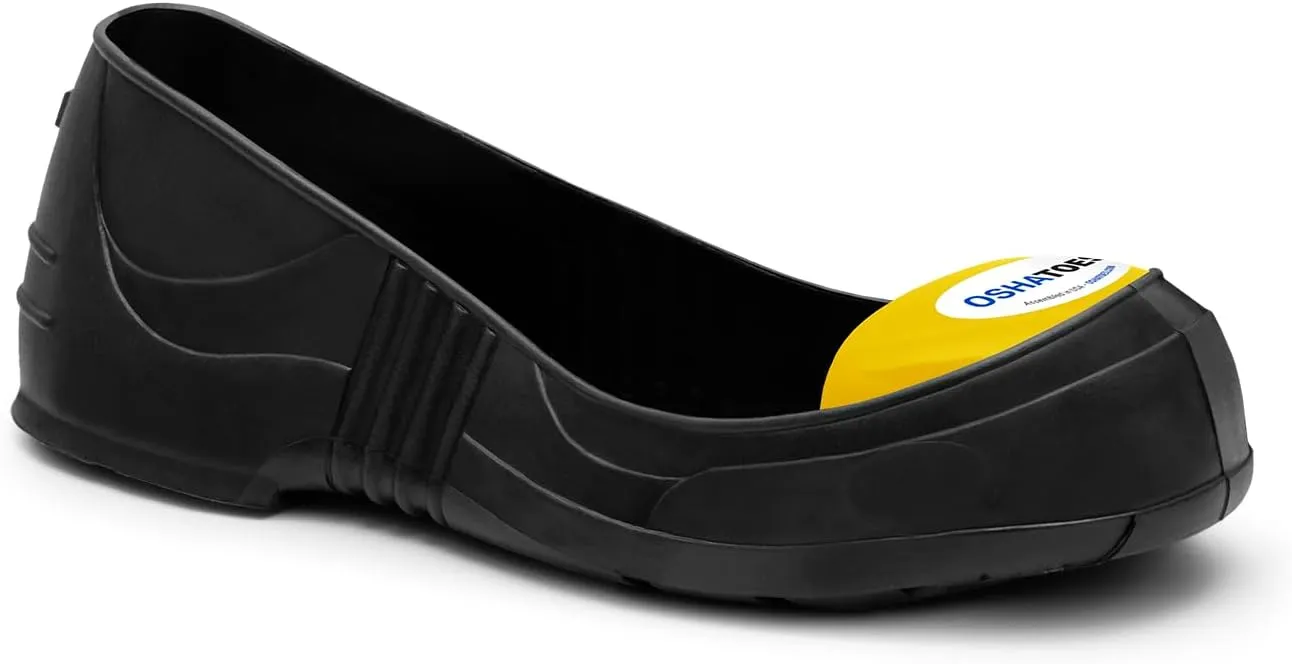 OST Unisex Steel Toe Shoe Covers – Slip-Resistant Lightweight PVC Safety Overshoes with Color Coded Sizing