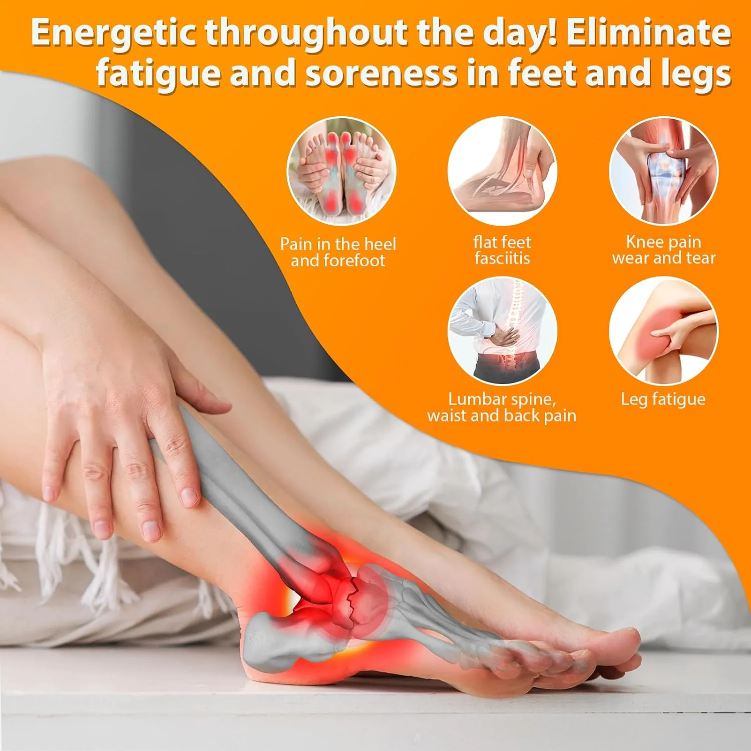 Plantar Fasciitis Insoles Shoe Inserts for Men Women
