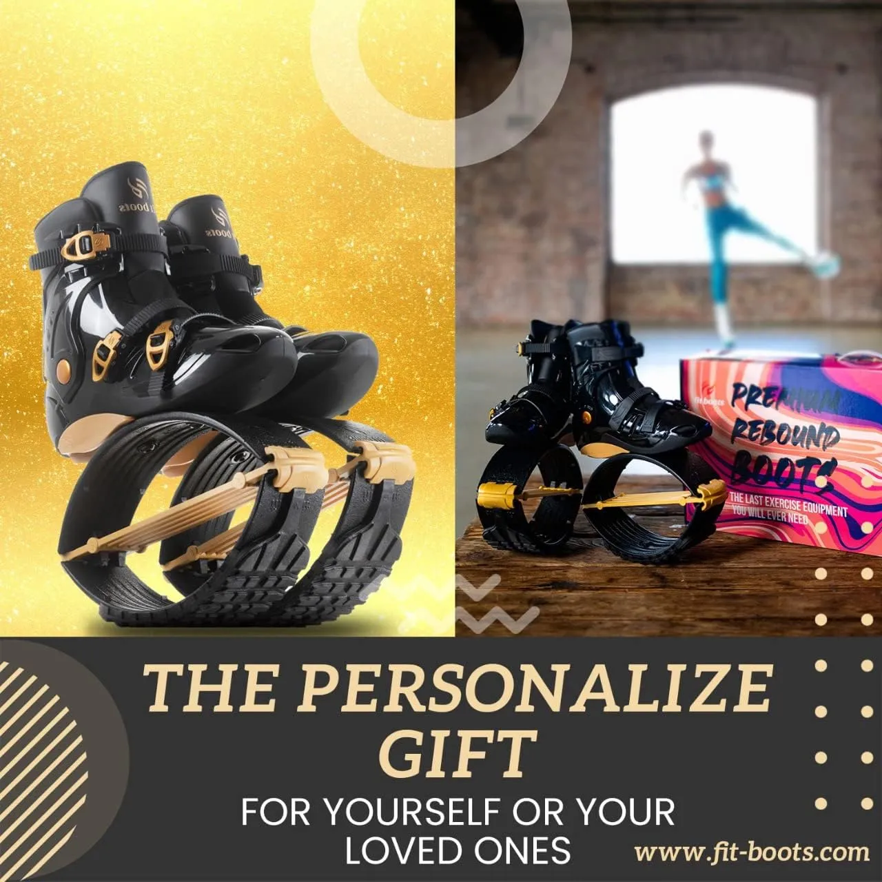 Premium Low Impact Rebound Shoe Fits kangoo Jumps for Extra Calorie Burn, Running, Virtual Fitness Classes