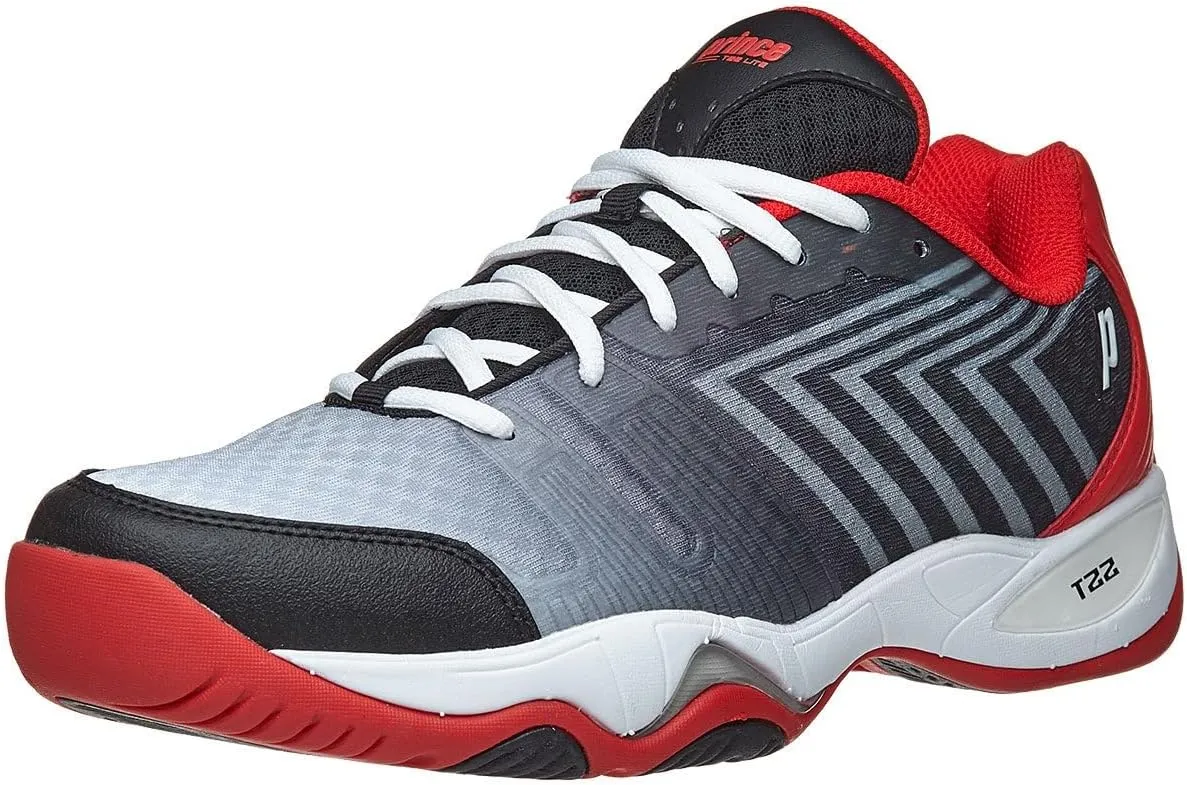 Prince T22 Lite Black/White/Red Men's Shoes