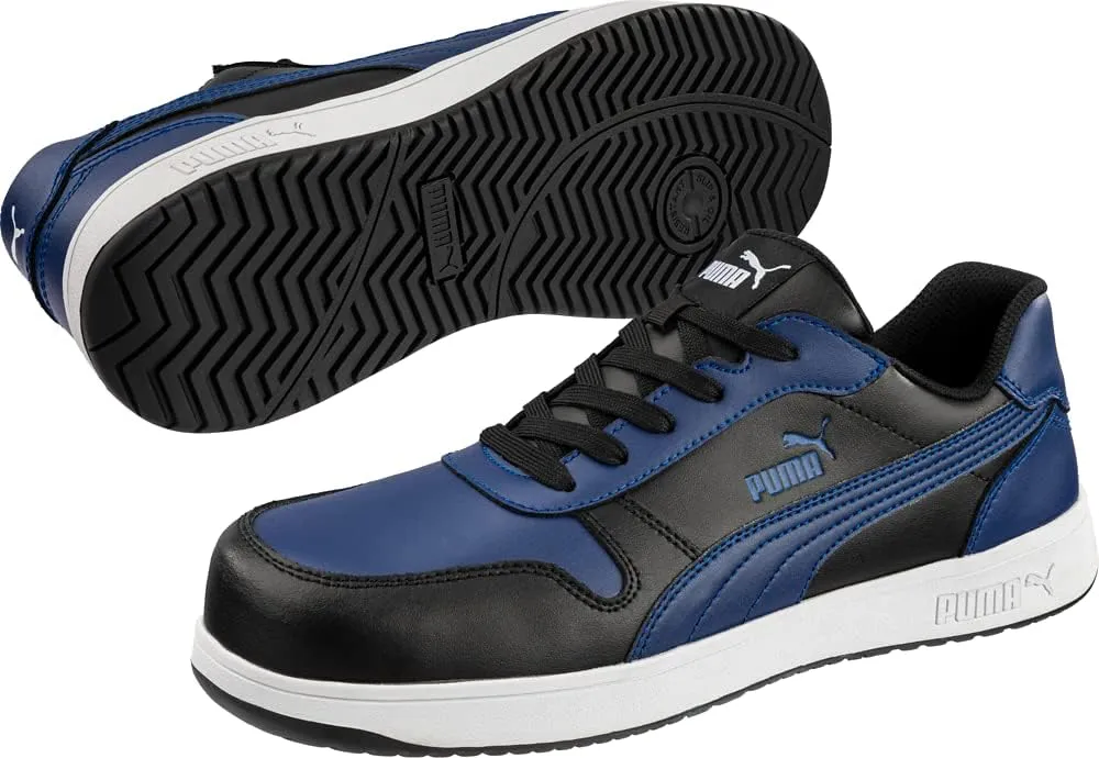 PUMA Men's Frontcourt Blue Black Low Sd Industrial Shoe