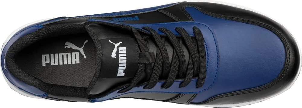 PUMA Men's Frontcourt Blue Black Low Sd Industrial Shoe