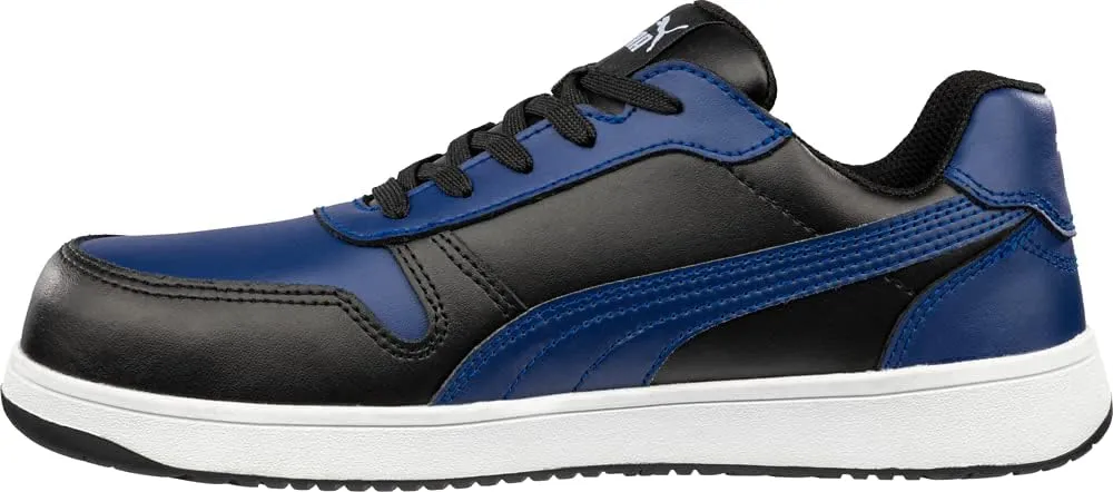 PUMA Men's Frontcourt Blue Black Low Sd Industrial Shoe