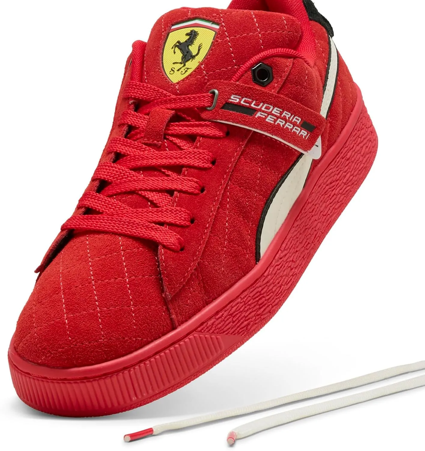 PUMA Men's Scuderia Ferrari Suede XL Hero Sneakers