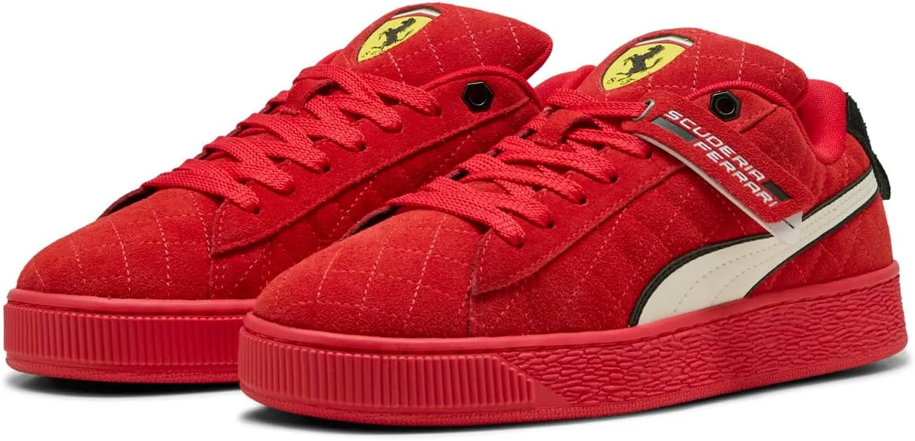 PUMA Men's Scuderia Ferrari Suede XL Hero Sneakers