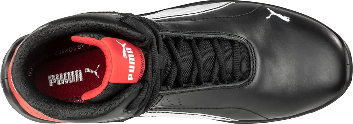 PUMA Men's Touring Black Mid Industrial Shoe, 8.5