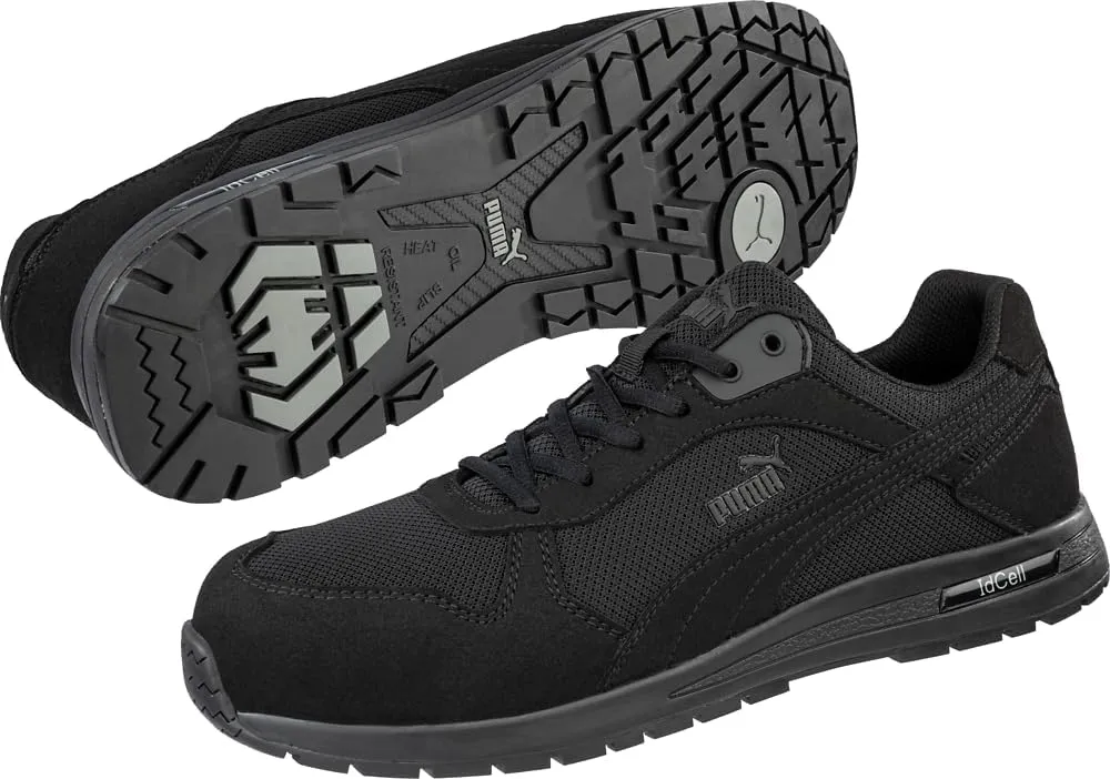 PUMA Women's Frontside Black Pink Eh Industrial Shoe