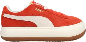 PUMA Womens Suede Mayu Up Perforated Platform Sneakers Shoes Casual - Red - Size 9 M