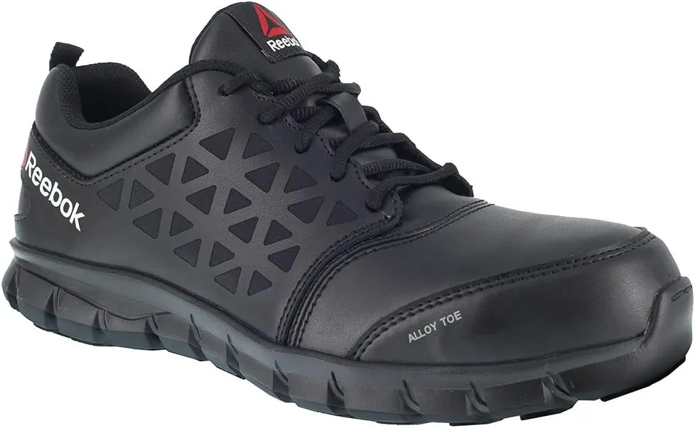 Reebok Men's Rb4047 Sublite Cushion Work Safety Athletic Alloy Toe Shoe Black