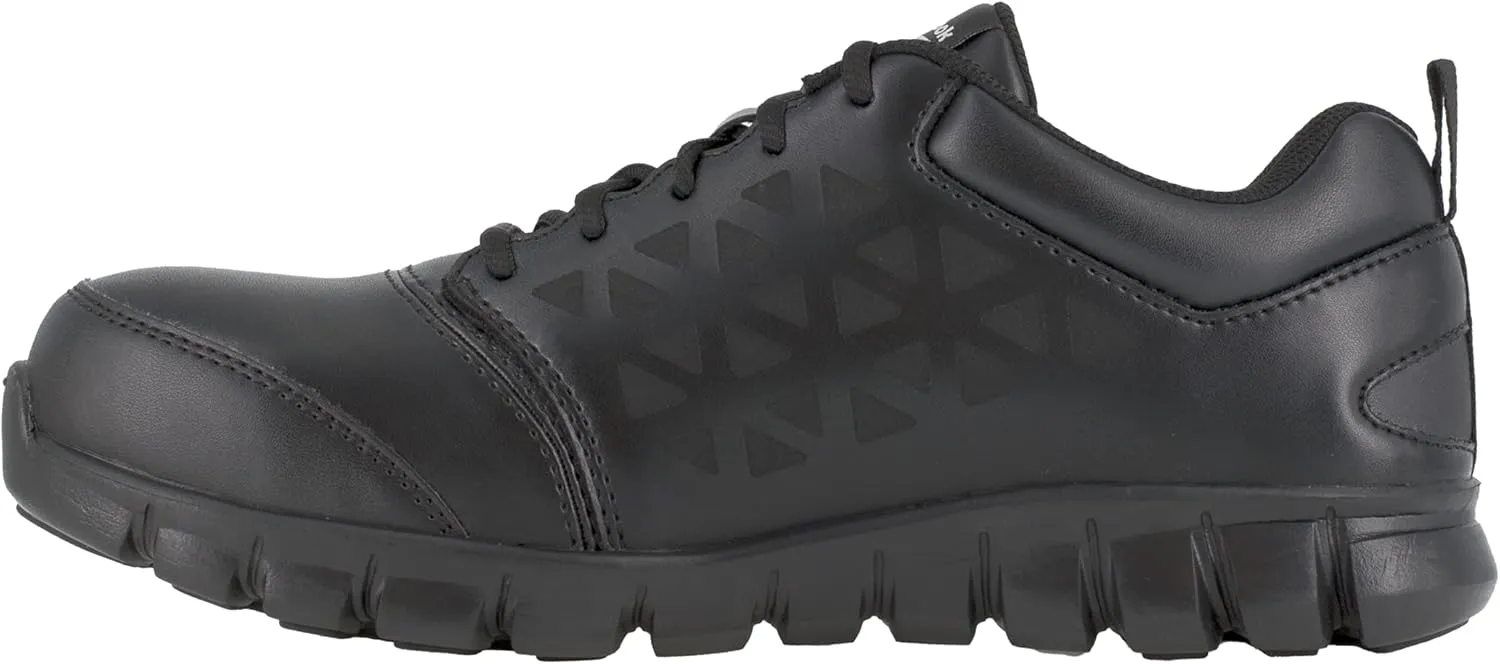 Reebok Men's Rb4047 Sublite Cushion Work Safety Athletic Alloy Toe Shoe Black
