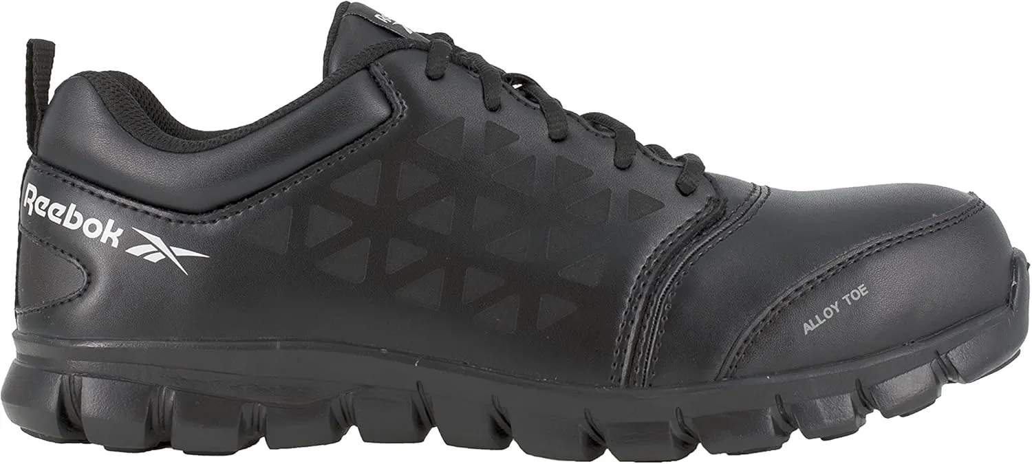 Reebok Men's Rb4047 Sublite Cushion Work Safety Athletic Alloy Toe Shoe Black