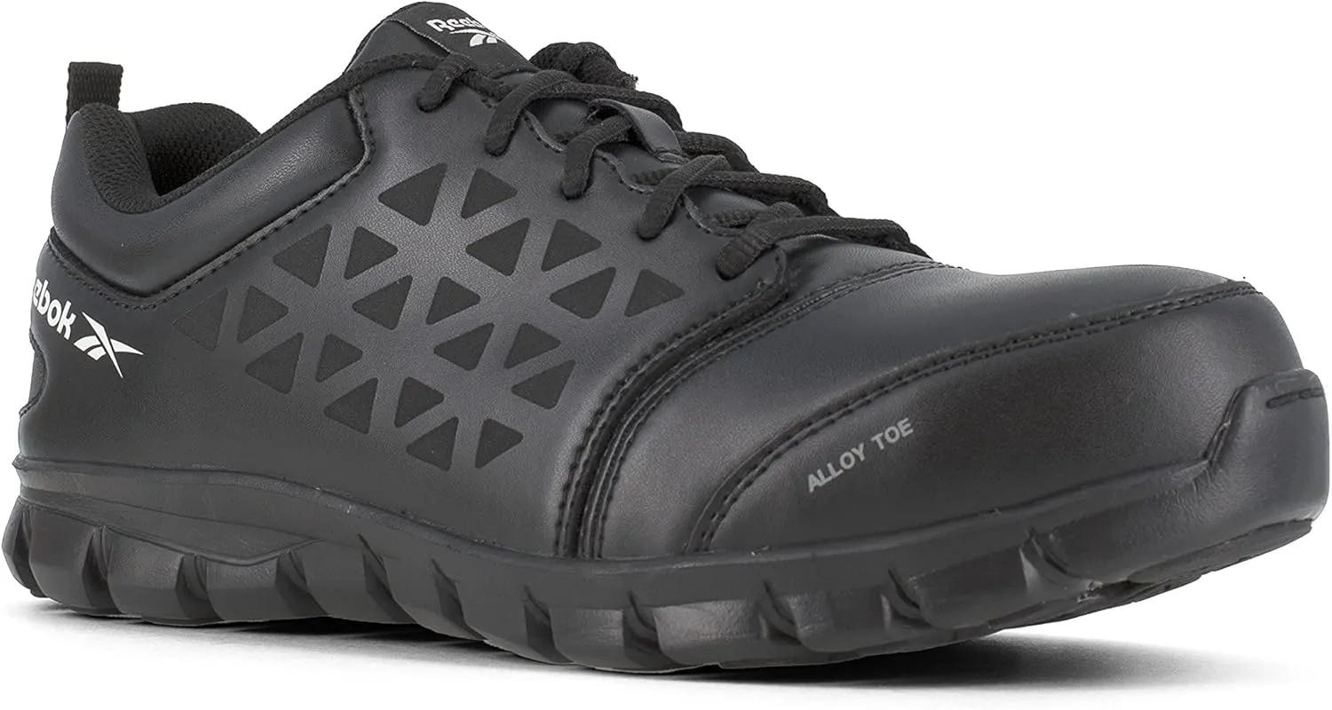 Reebok Men's Rb4047 Sublite Cushion Work Safety Athletic Alloy Toe Shoe Black