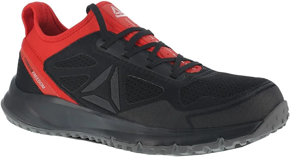 Reebok Men's Rb4090 All Terrain Safety Steel Toe Trail Running Work Shoe Black
