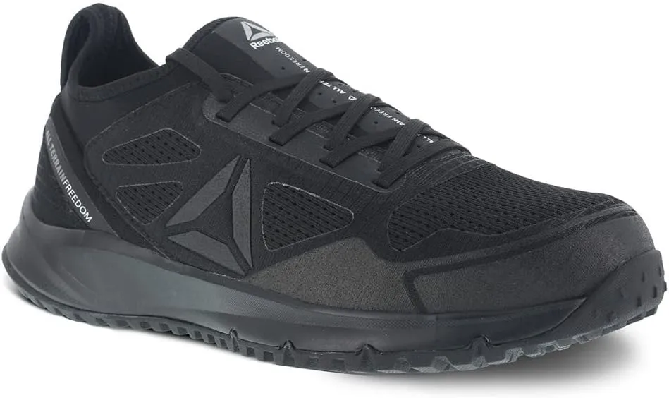 Reebok Work Men's All Terrain Safety Toe Trail Running Work Shoe, Black, 7