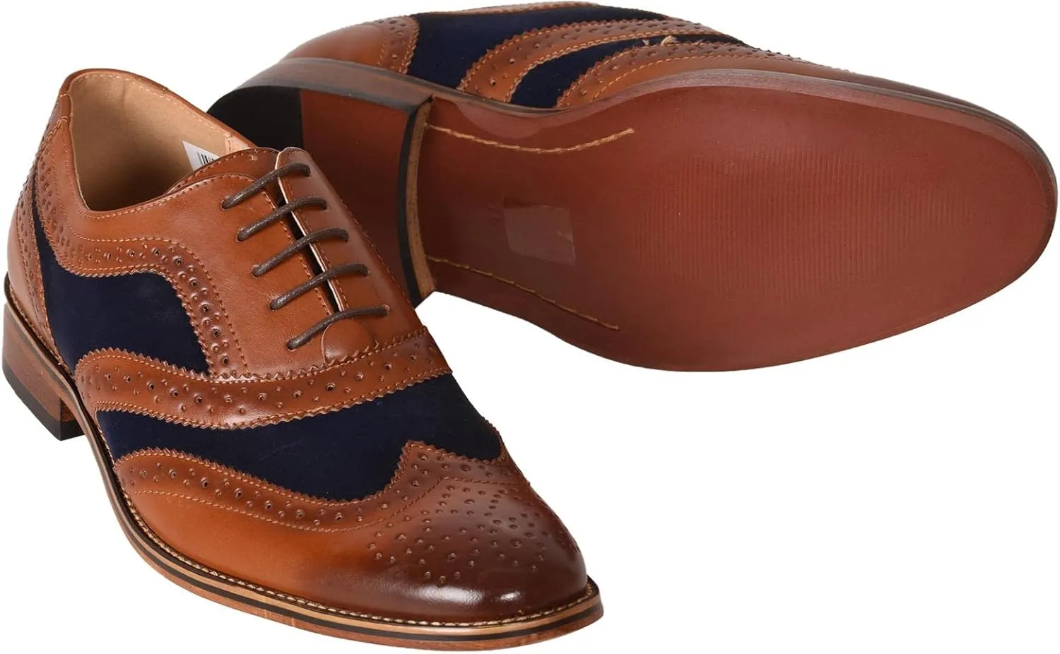 Roamers Boys 5 Eye Brogue Oxford Shoes