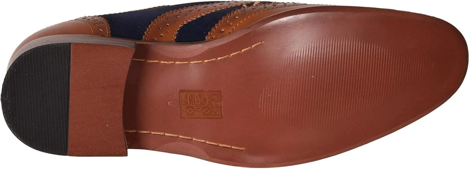Roamers Boys 5 Eye Brogue Oxford Shoes