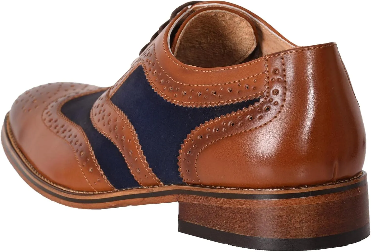 Roamers Boys 5 Eye Brogue Oxford Shoes